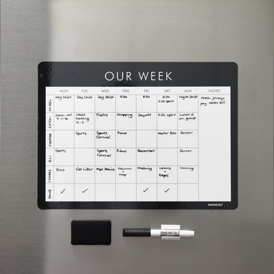 FAMILY WEEK PLANNER  Monochrome