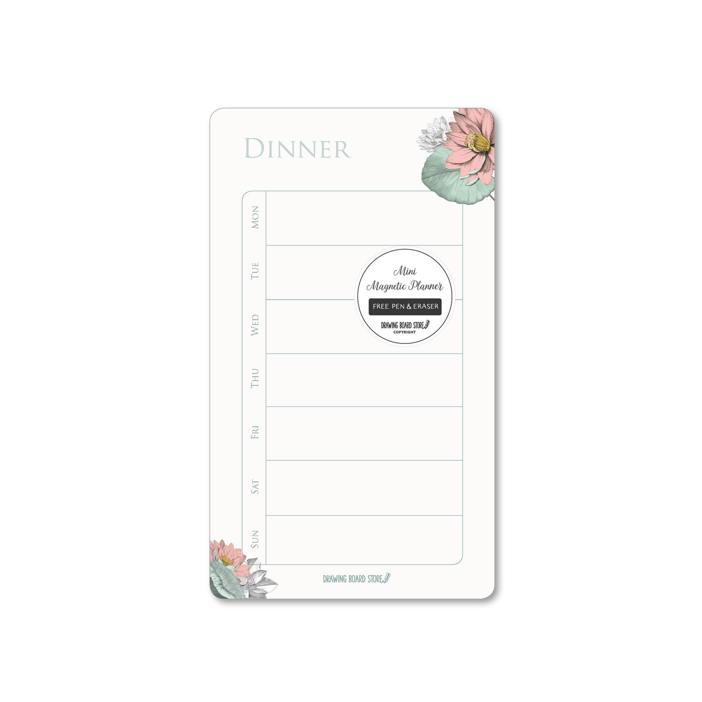 DINNER MENU PLANNER  Vintage Lotus