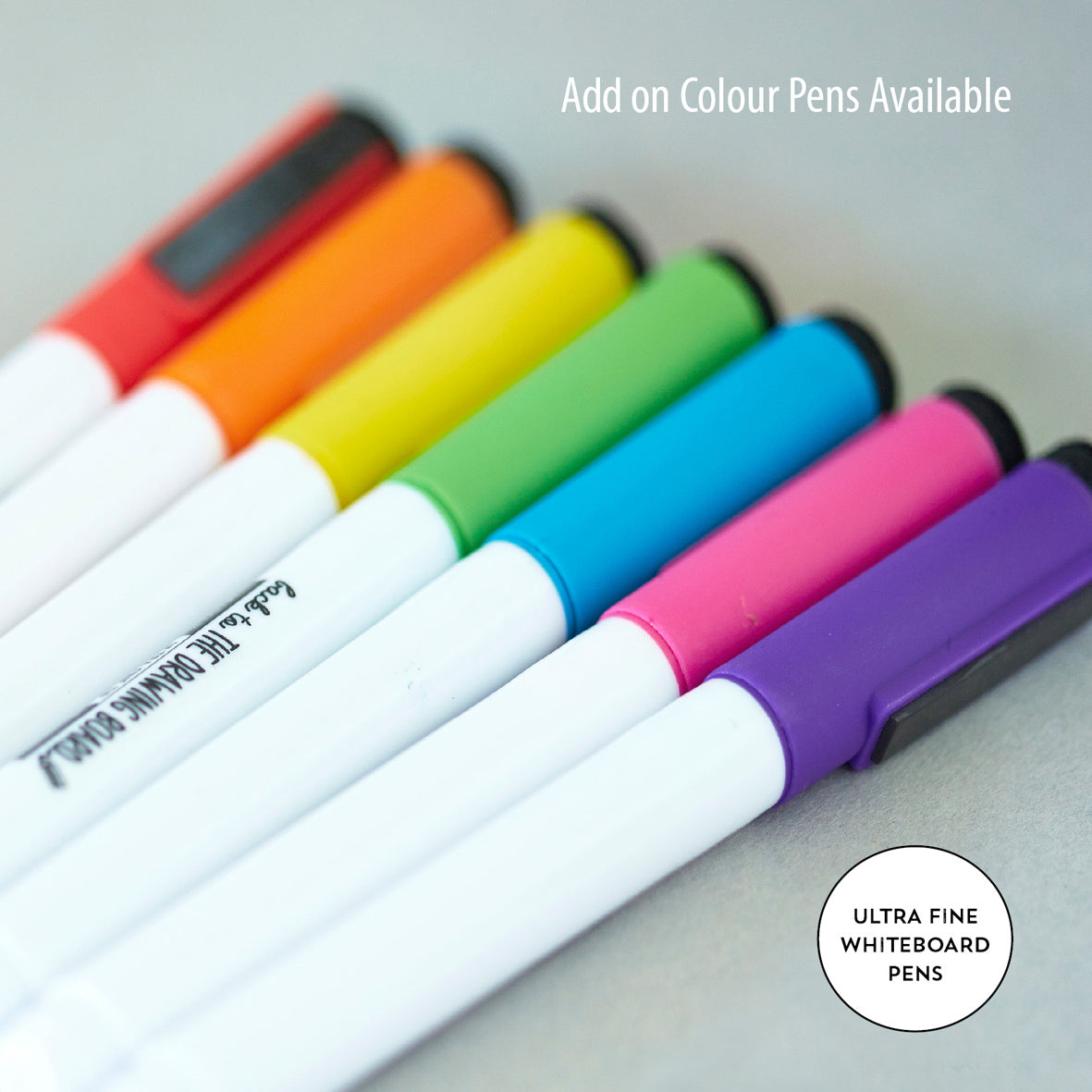 WhiteboardColourPenSet of7ColourDryeraseMarkersUltrafinetip| Drawingboardstore