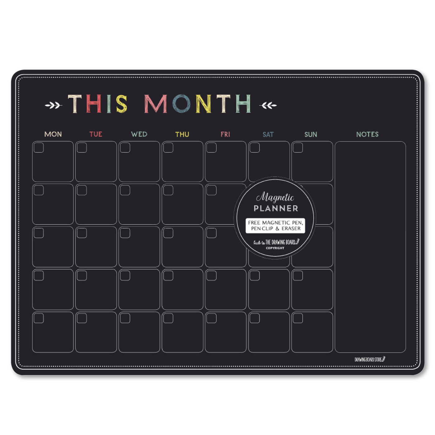 MONTHLY PLANNER  Chalkboard