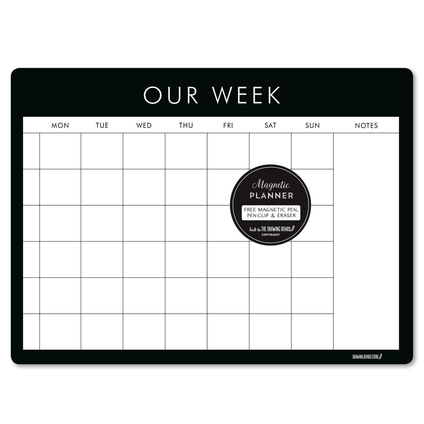 FAMILY WEEK PLANNER  Monochrome