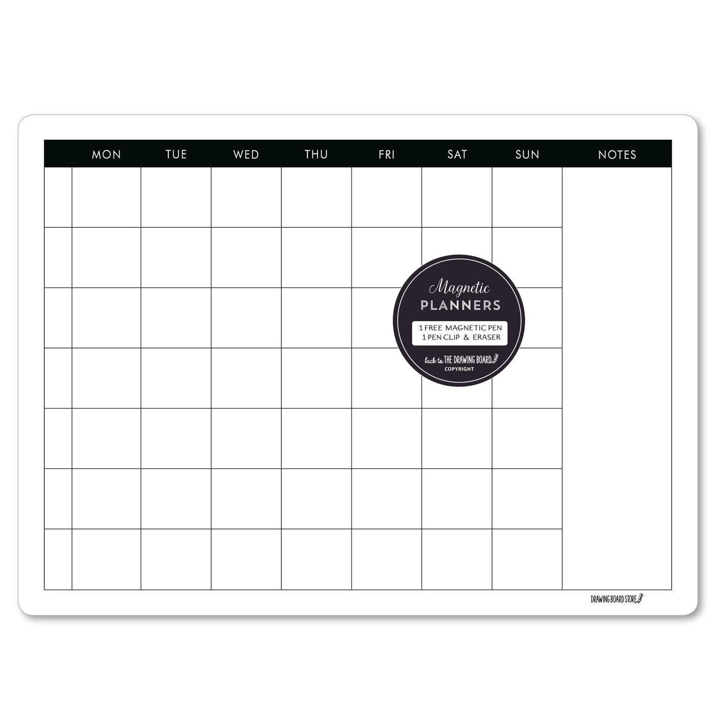 TERM PLANNER  - 7 WEEK VIEW Classic White